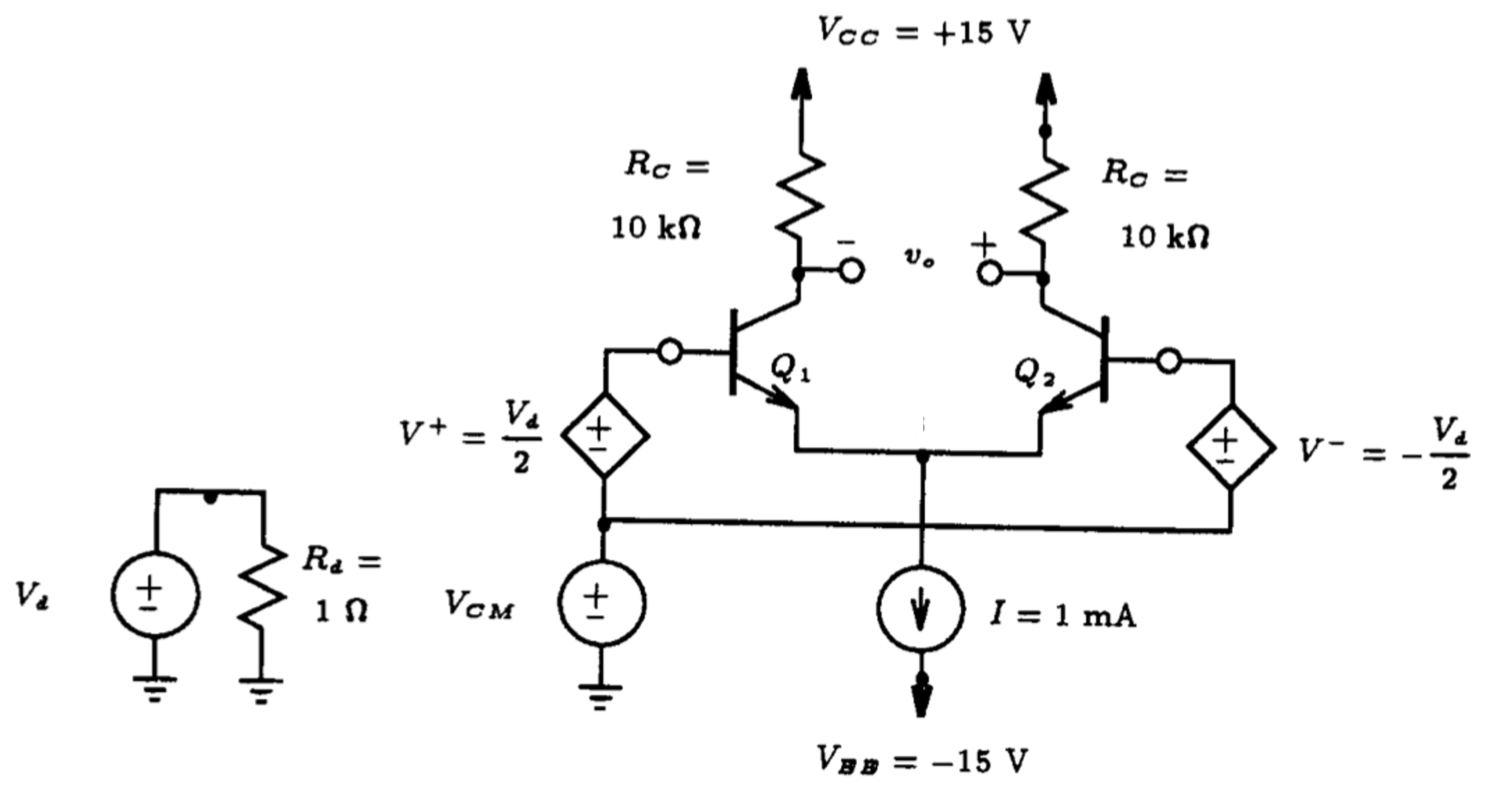 Bias current differential amplifier design